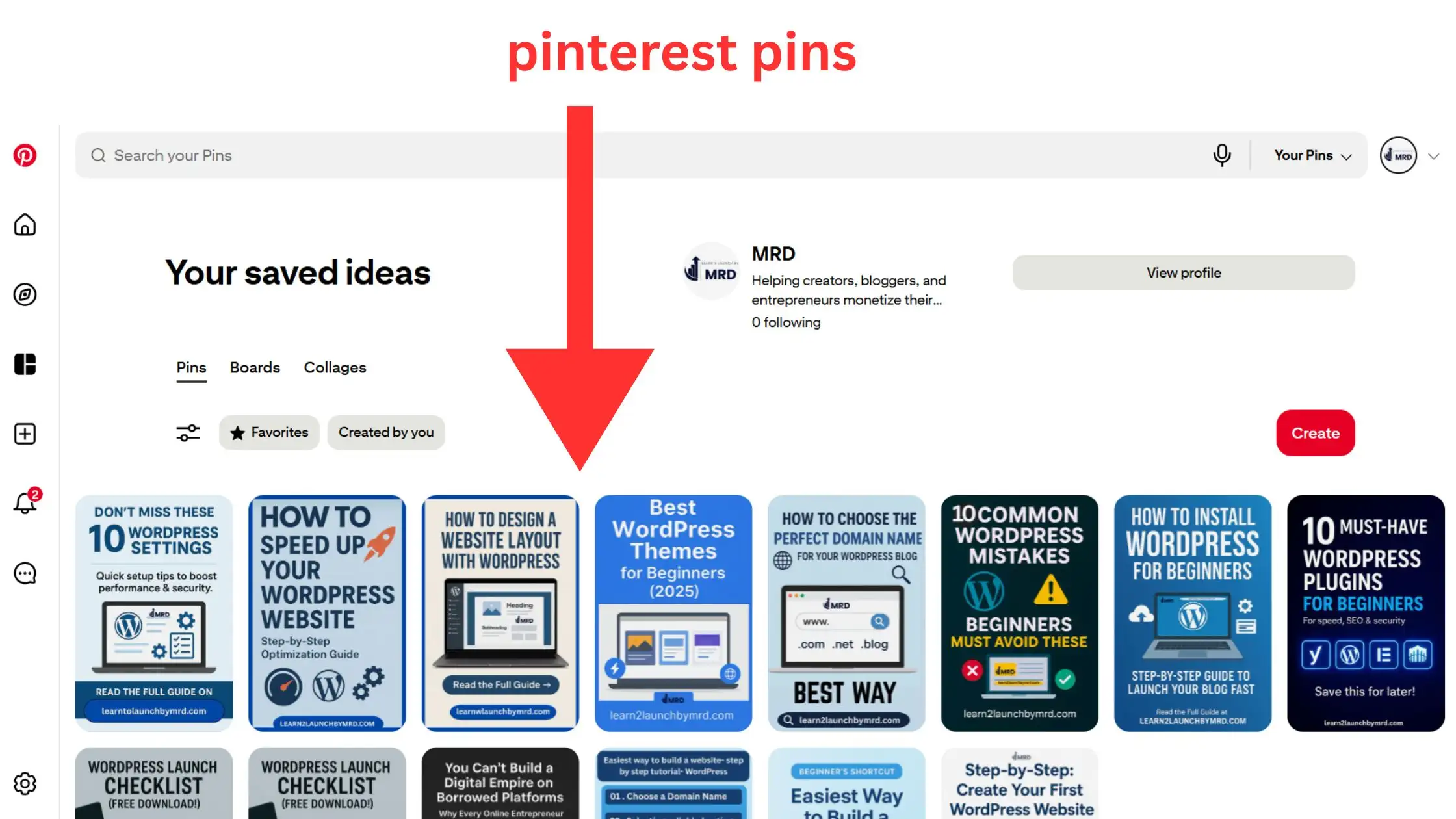 how to create a WordPress blog that makes money - Pinterest promotion