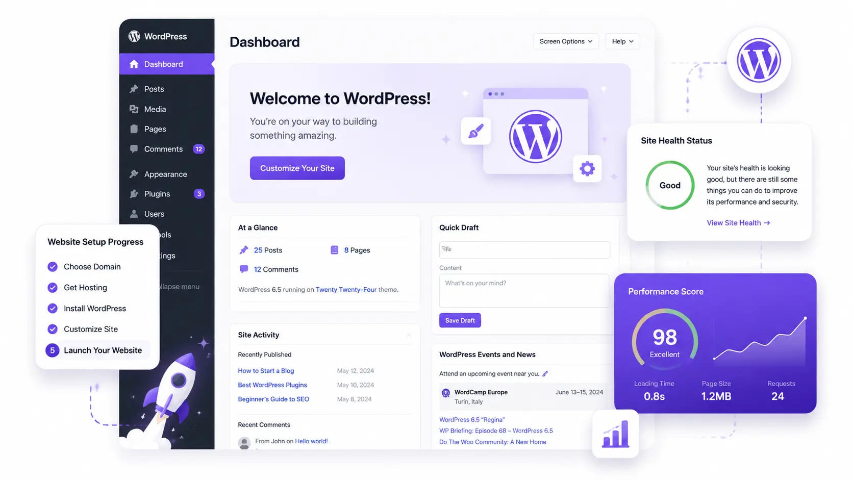How to Create a Website with WordPress