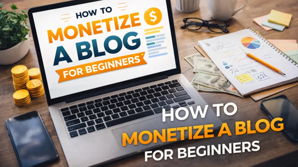 how to monetize a blog for beginners featured image