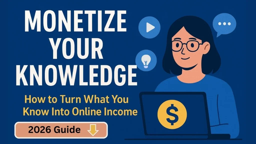 how to monetize your knowledge online