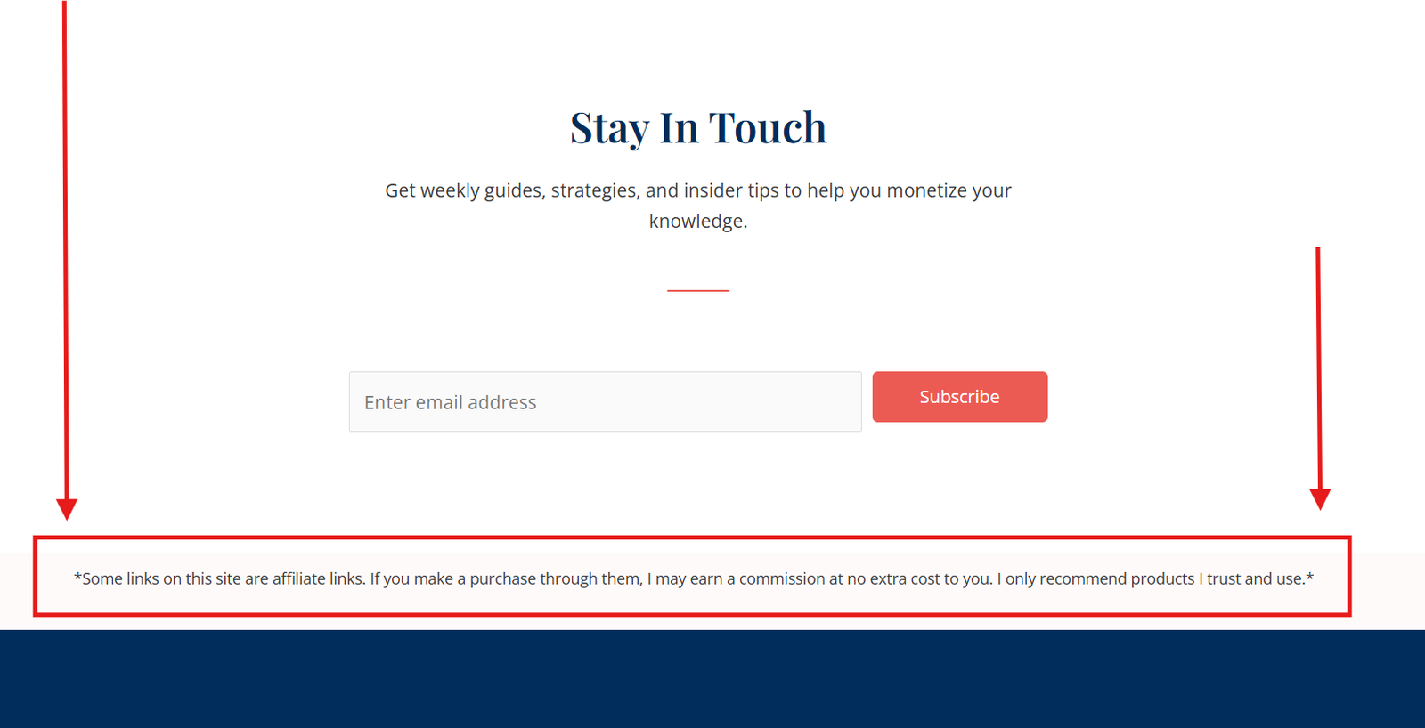 Affiliate disclosure 