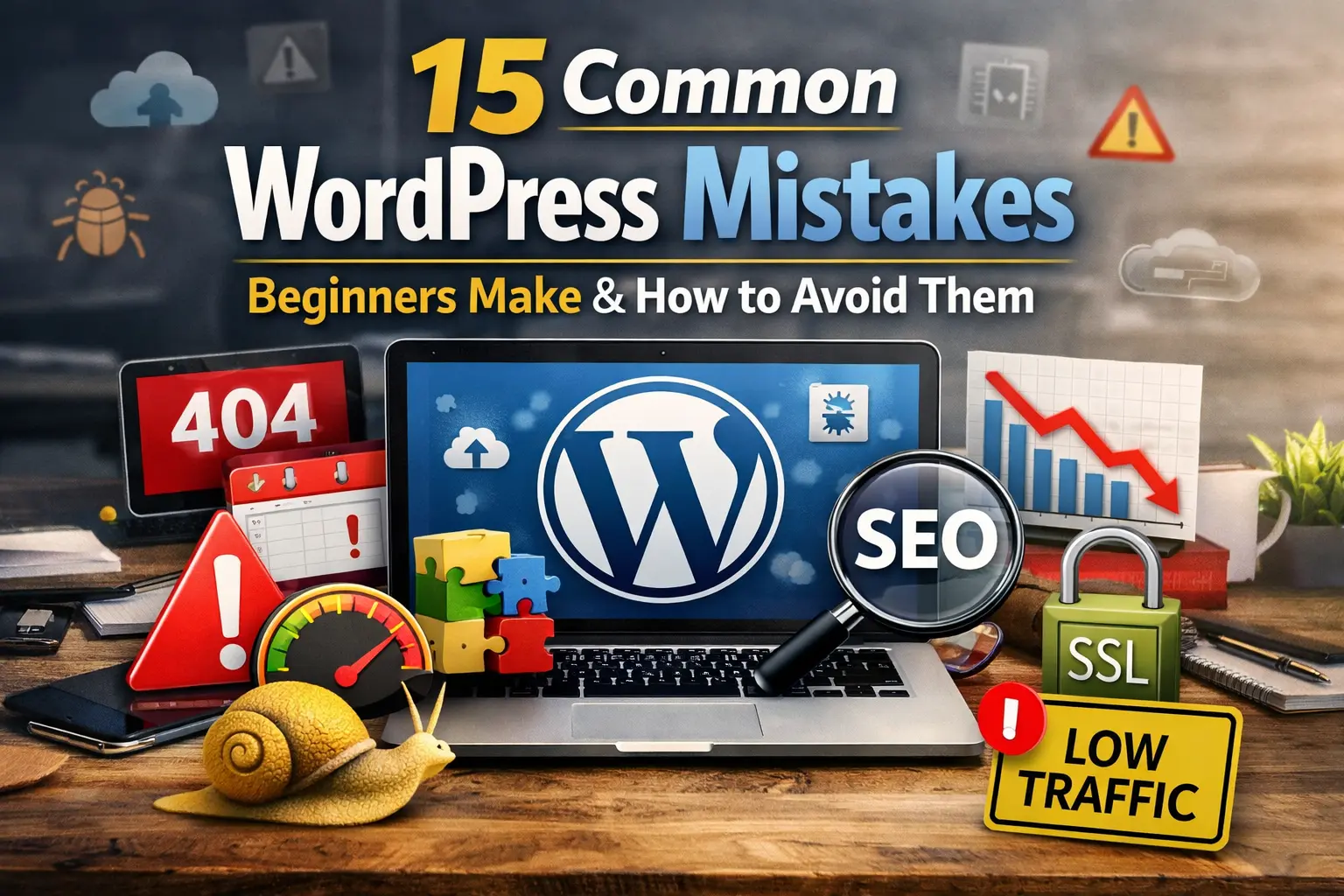 Common WordPress mistakes beginners make - featured image