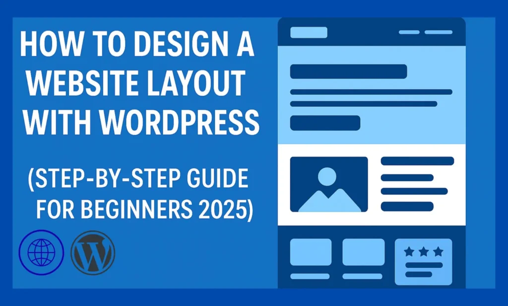 create a website layout with wordpress