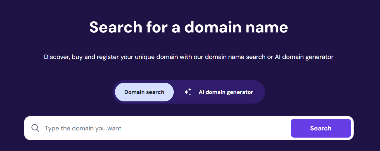 domain name name checker - Hostinger
