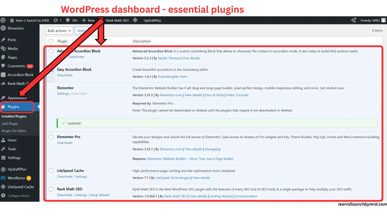 essential plugins in WordPress