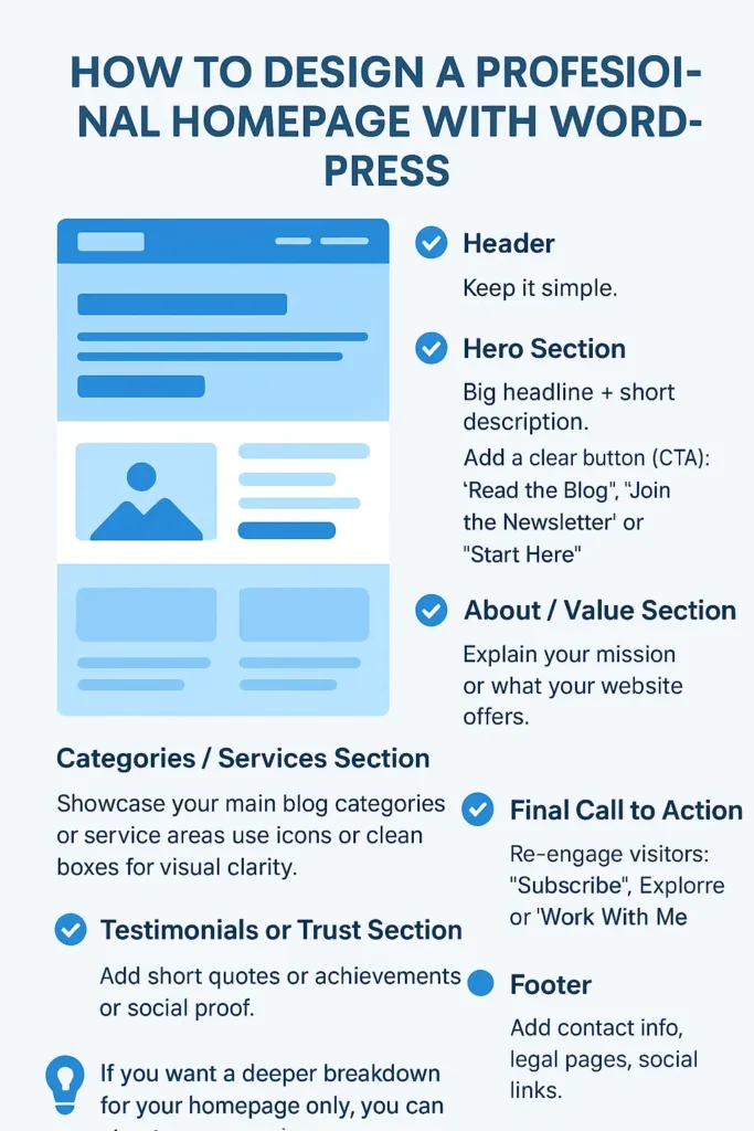 how to design a website layout with WordPress