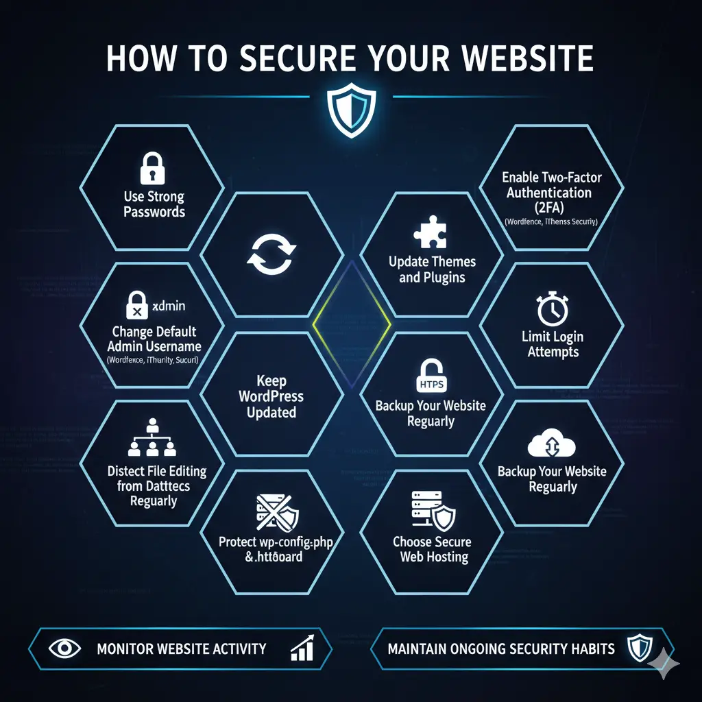 how to secure your wordpress website