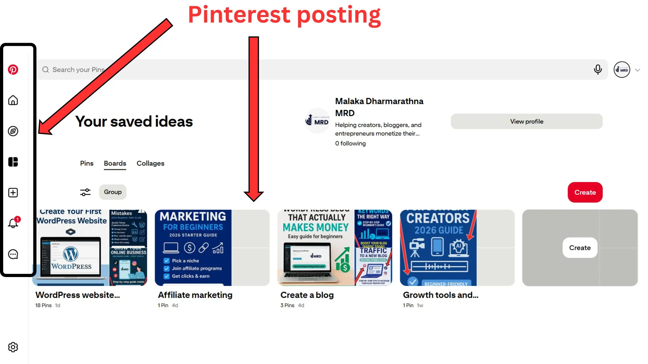 Free content creation tools - Pinterest