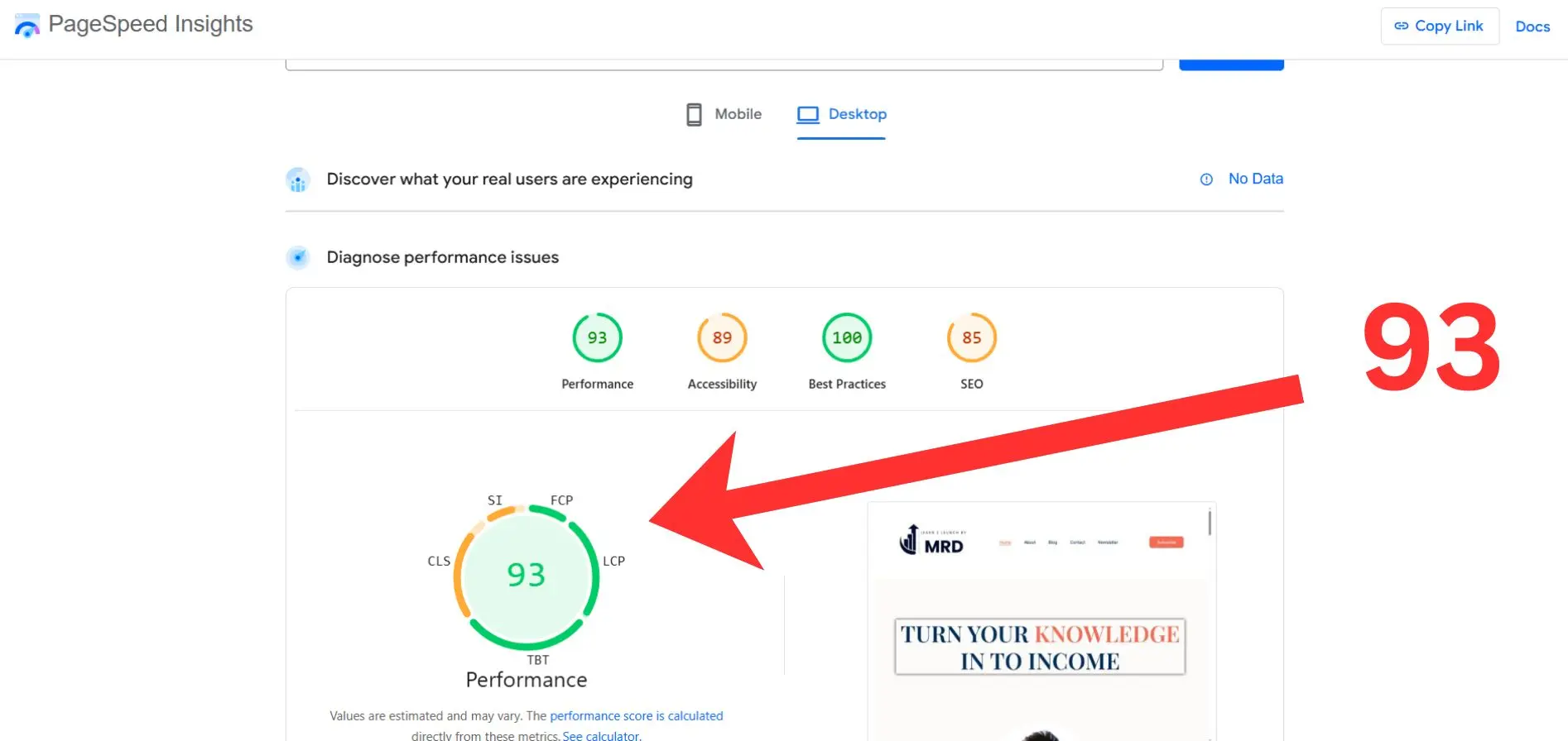 Google PageSpeed Insights