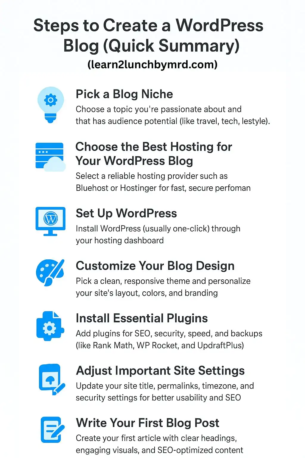 how to start a wordpress blog for beginners step by step