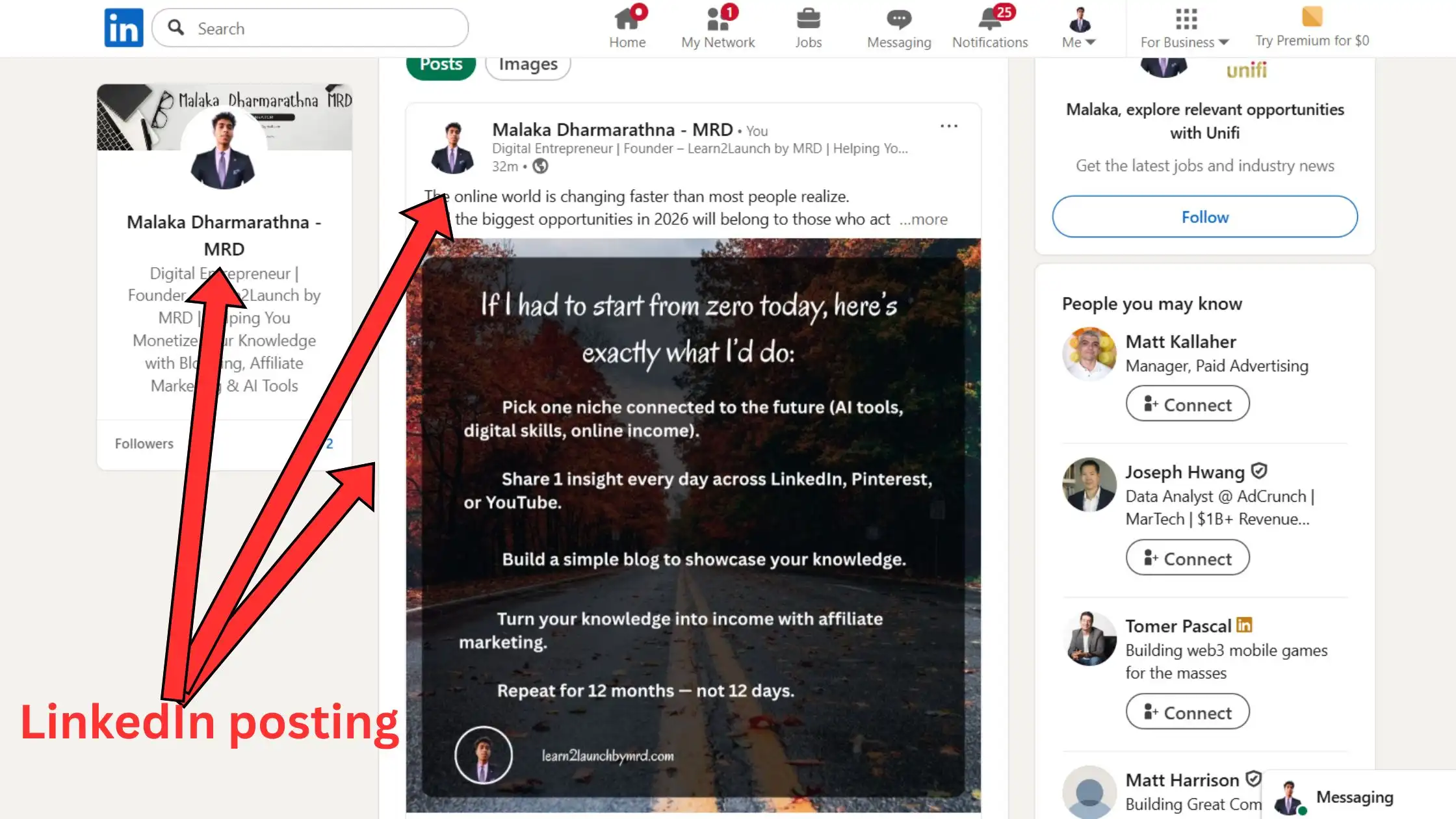 how to promote your blog on social media - LinkedIn