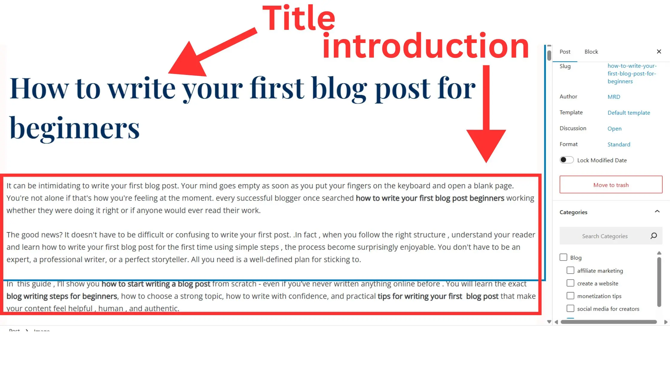 how to start writing blog post