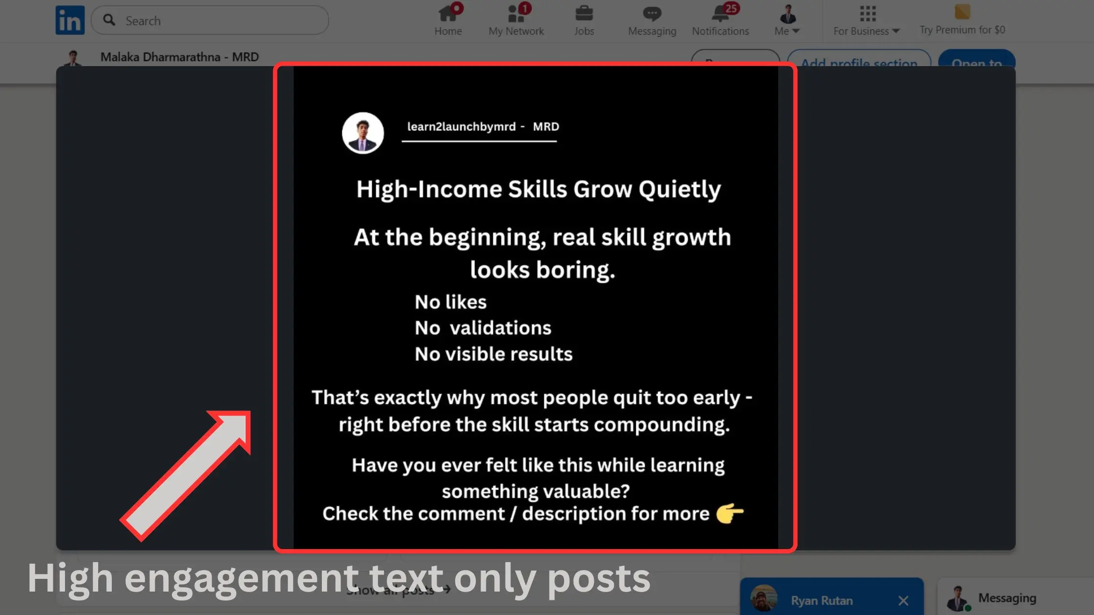 LinkedIn content ideas for beginners