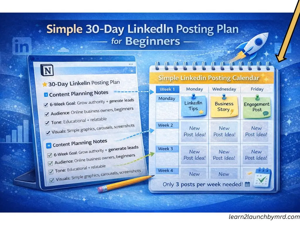 30 day LinkedIn posting plan