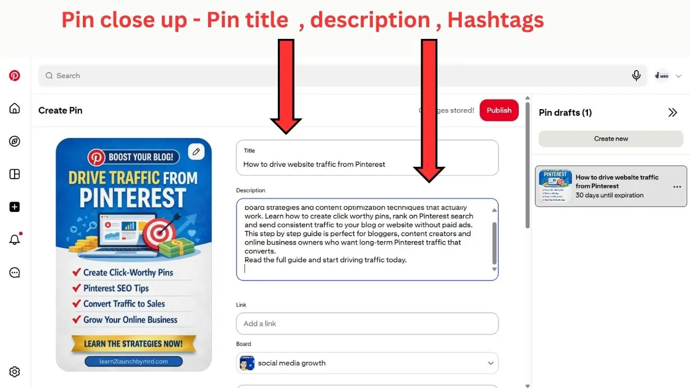 Pinterest SEO tips - writing pin descriptions and titles