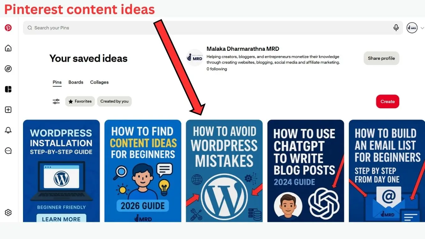 content ideas for social media beginners - Pinterest