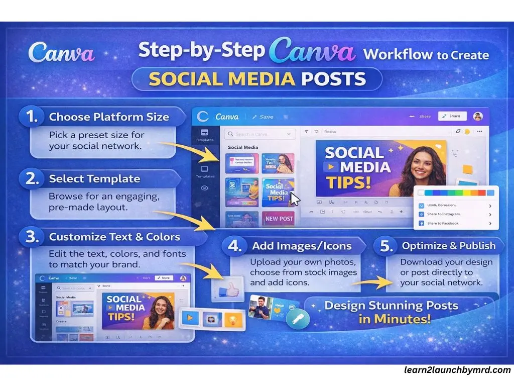 how to use Canva for social media content creation