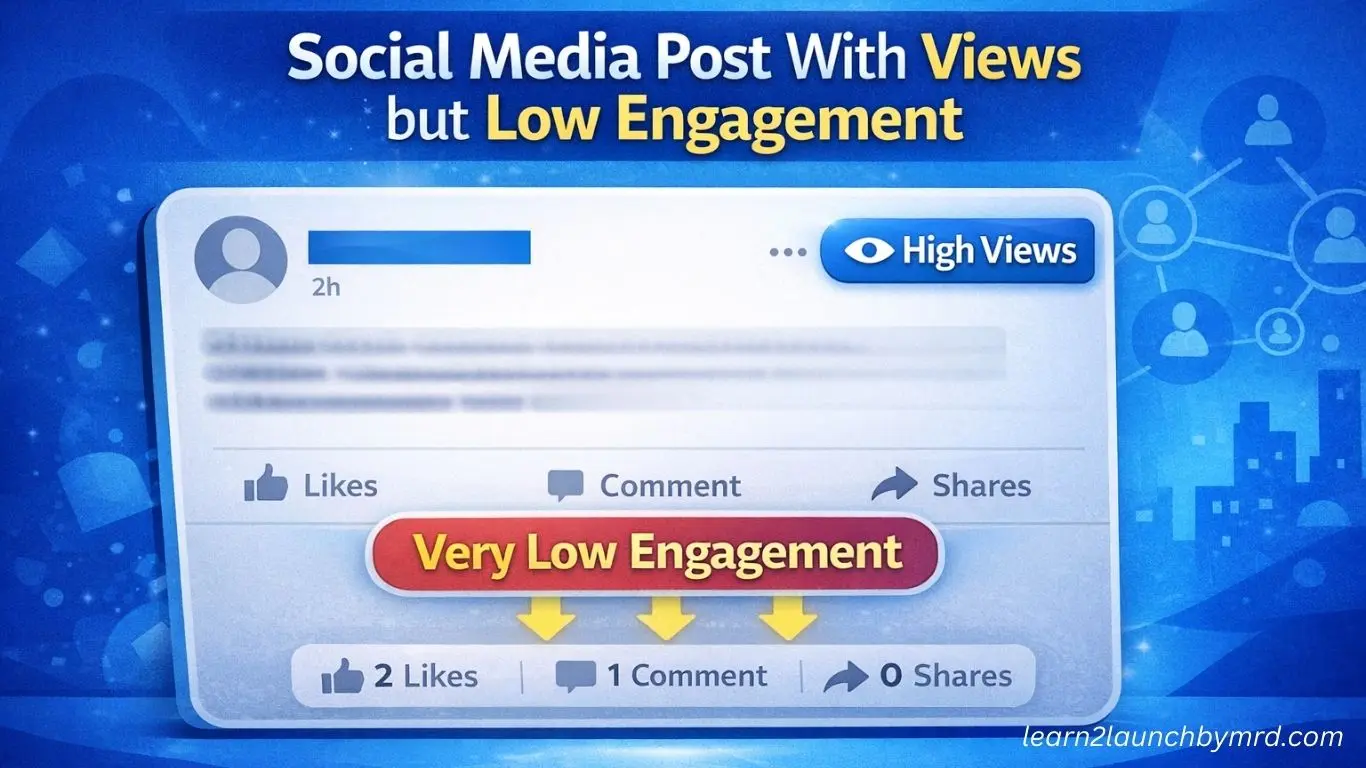 low engagement on social media