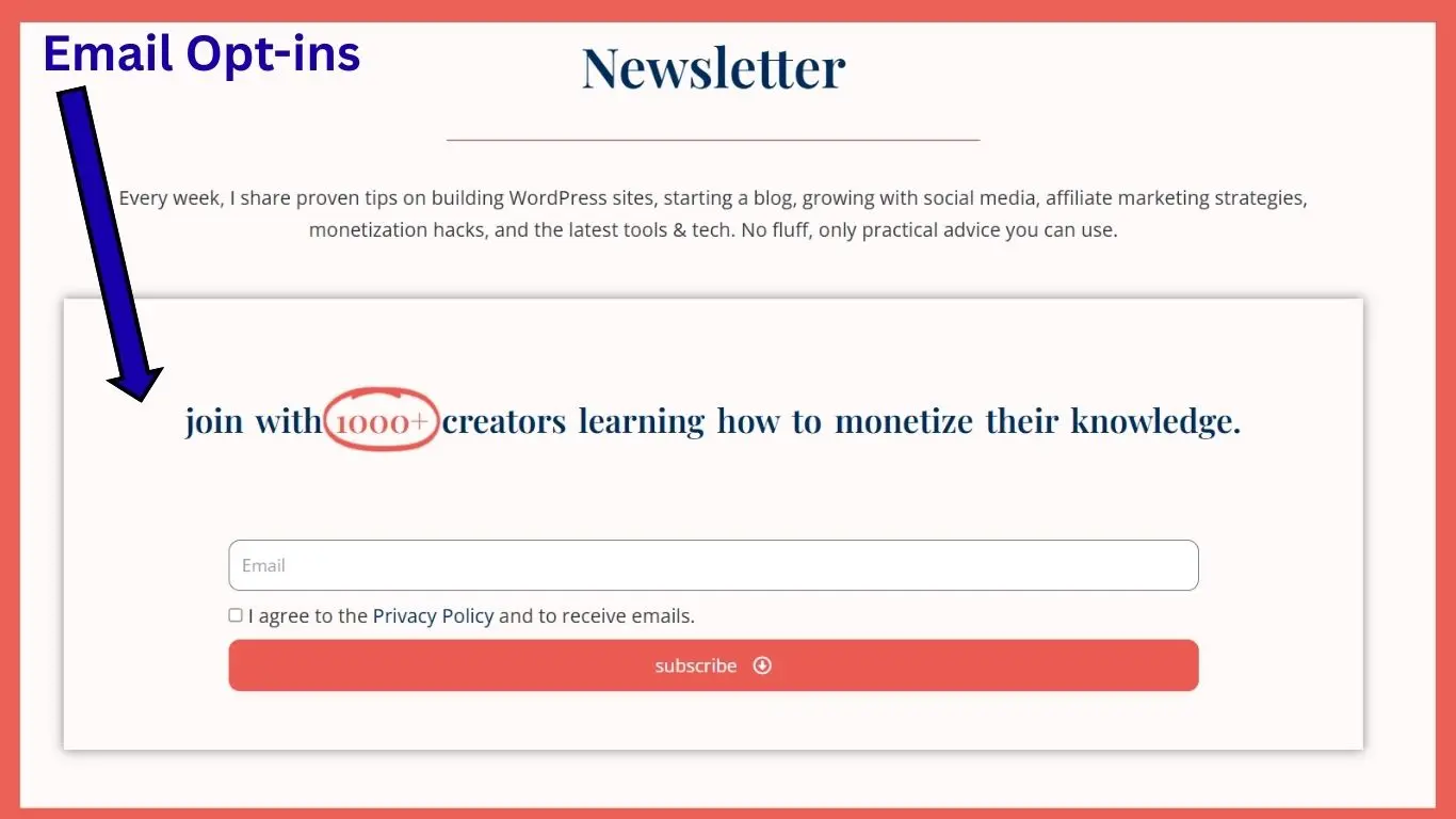what is the best lead magnet for beginners - email opt-in forms