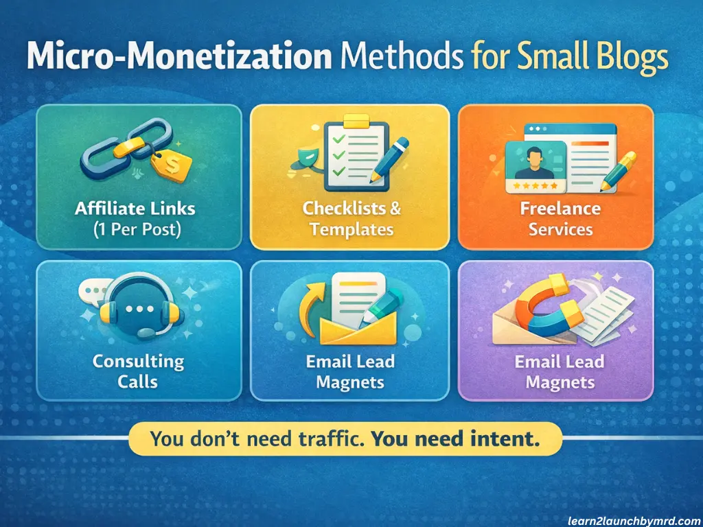 building consistency with small earnings - micro monetization methods for small blogs
