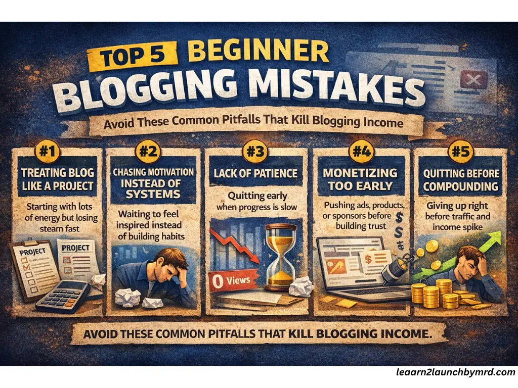 common blogging mistakes that kill income