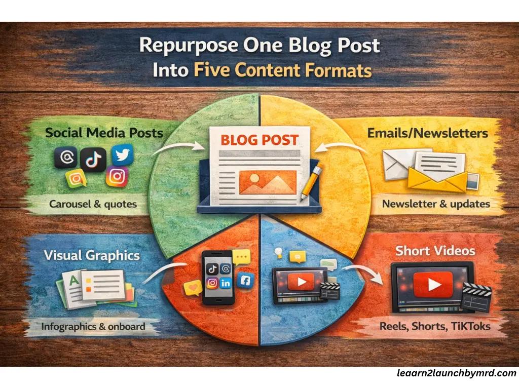 content repurposing for beginners - social media posts