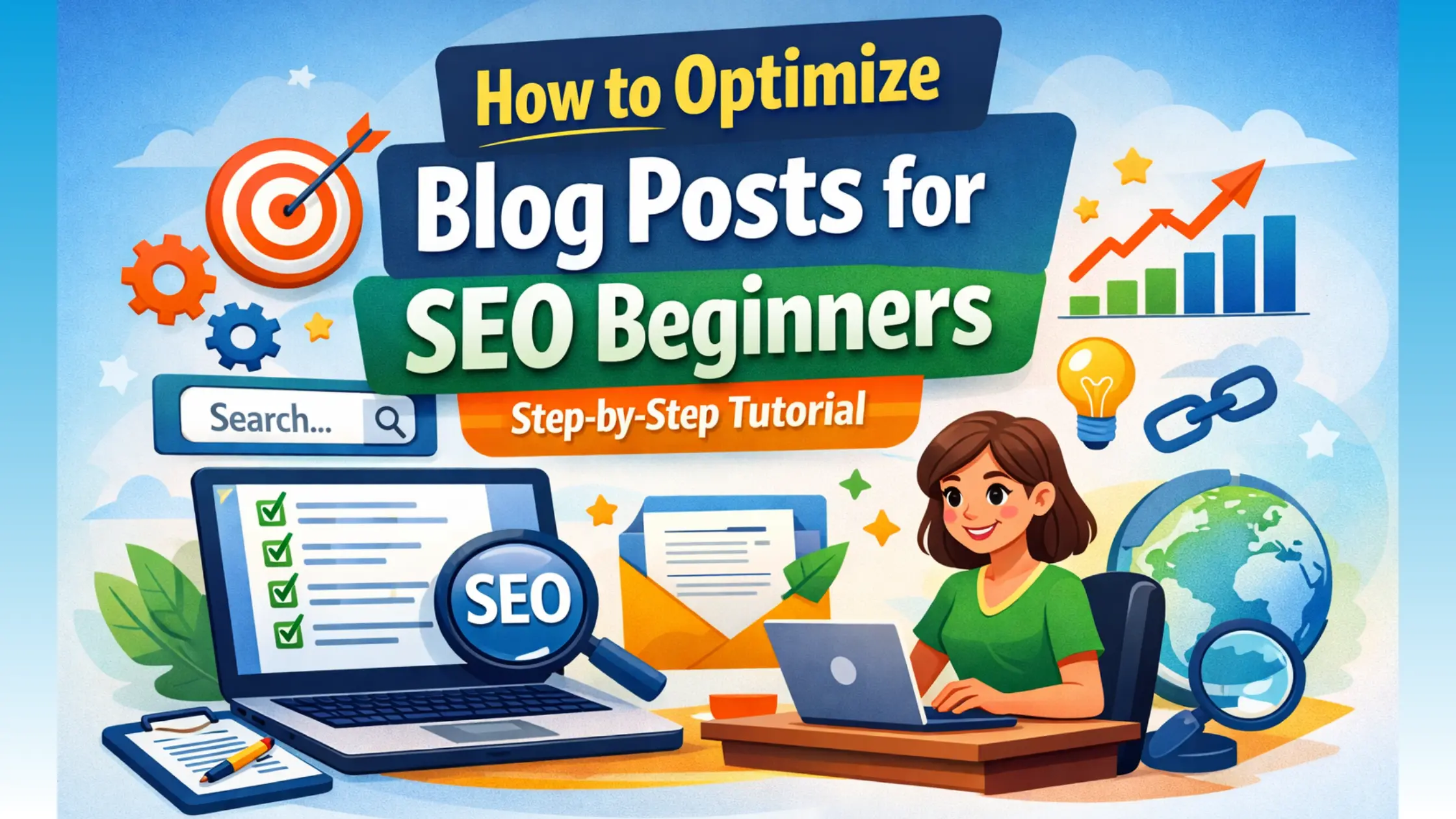 how to optimize blog posts for seo beginners featured image