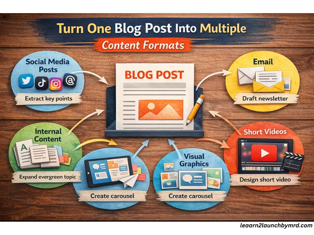how to repurpose one blog post into multiple content formats