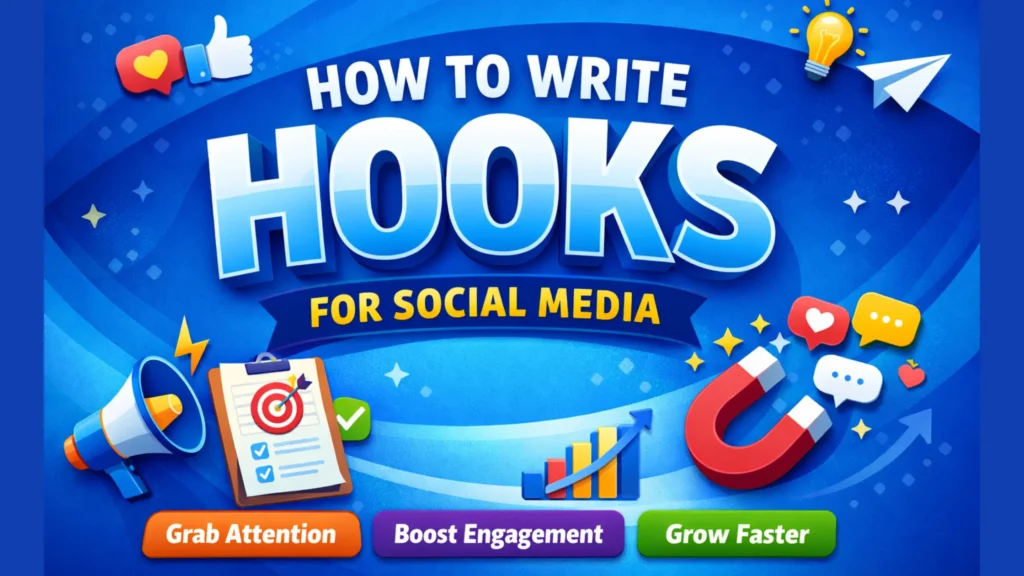how to write hooks for social media as a beginner - featured image