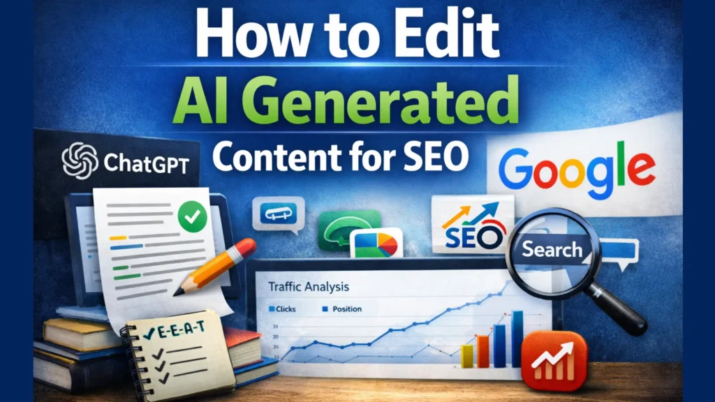 How to edit AI generated content for SEO - featured image