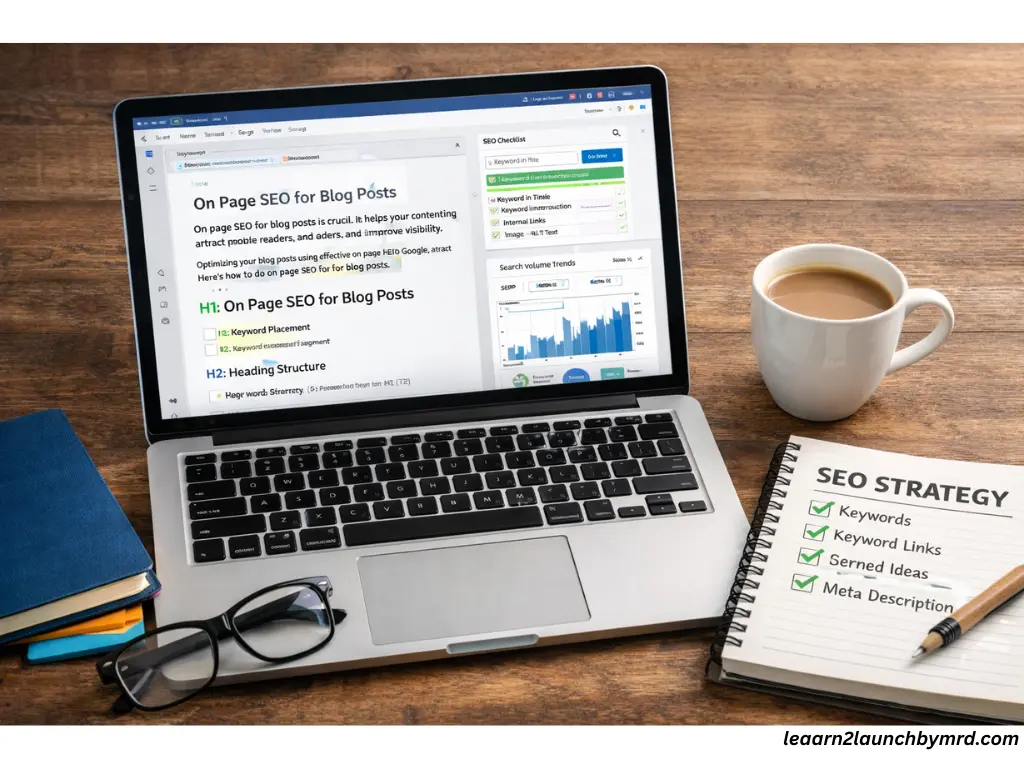 how to do on page SEO for blog posts