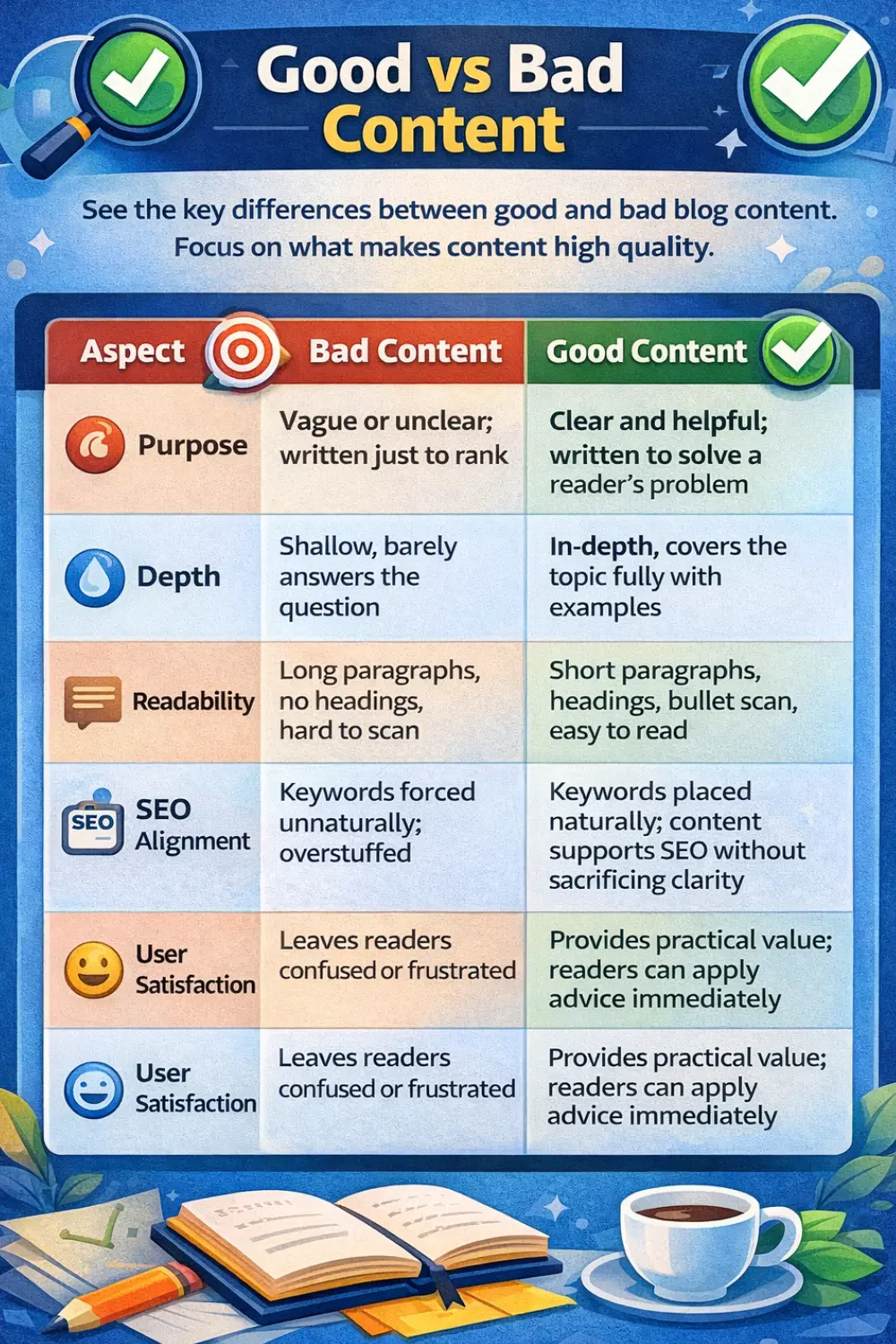 what is quality content for a new blog
