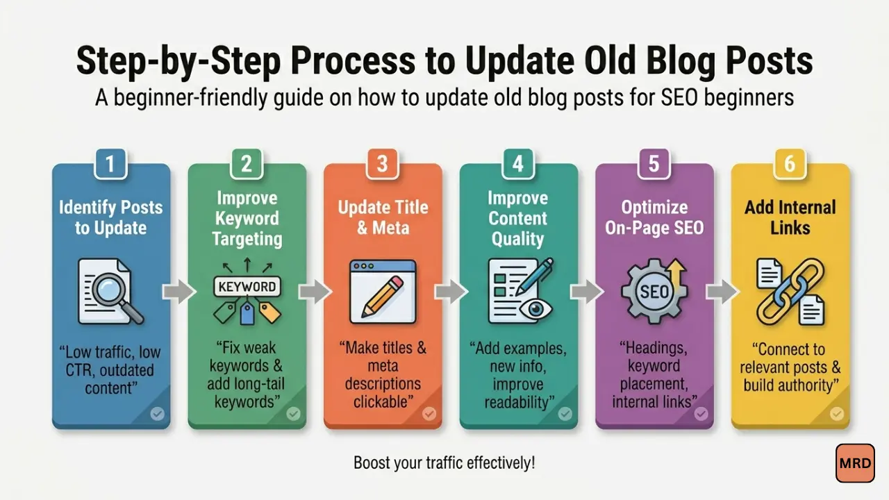 how to update old blog posts for SEO beginners