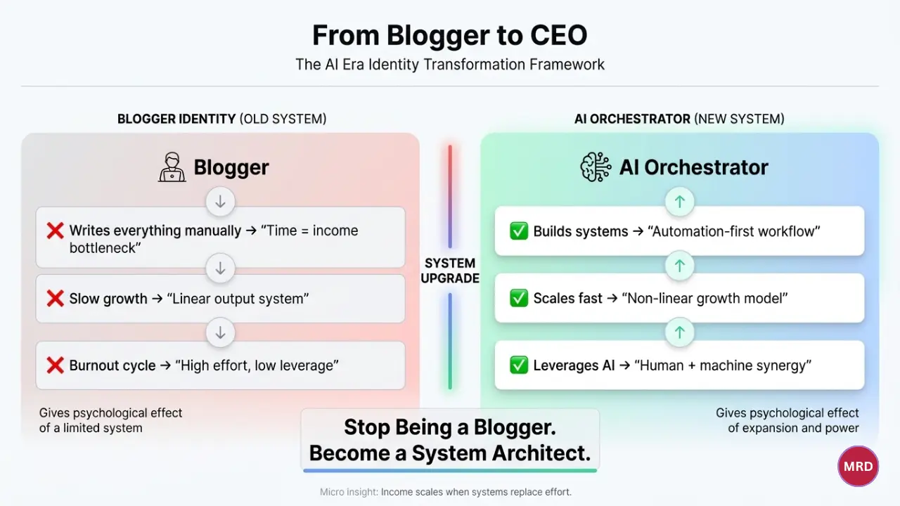From beginner to CEO blogging path with AI - AI orchestrator protocol
