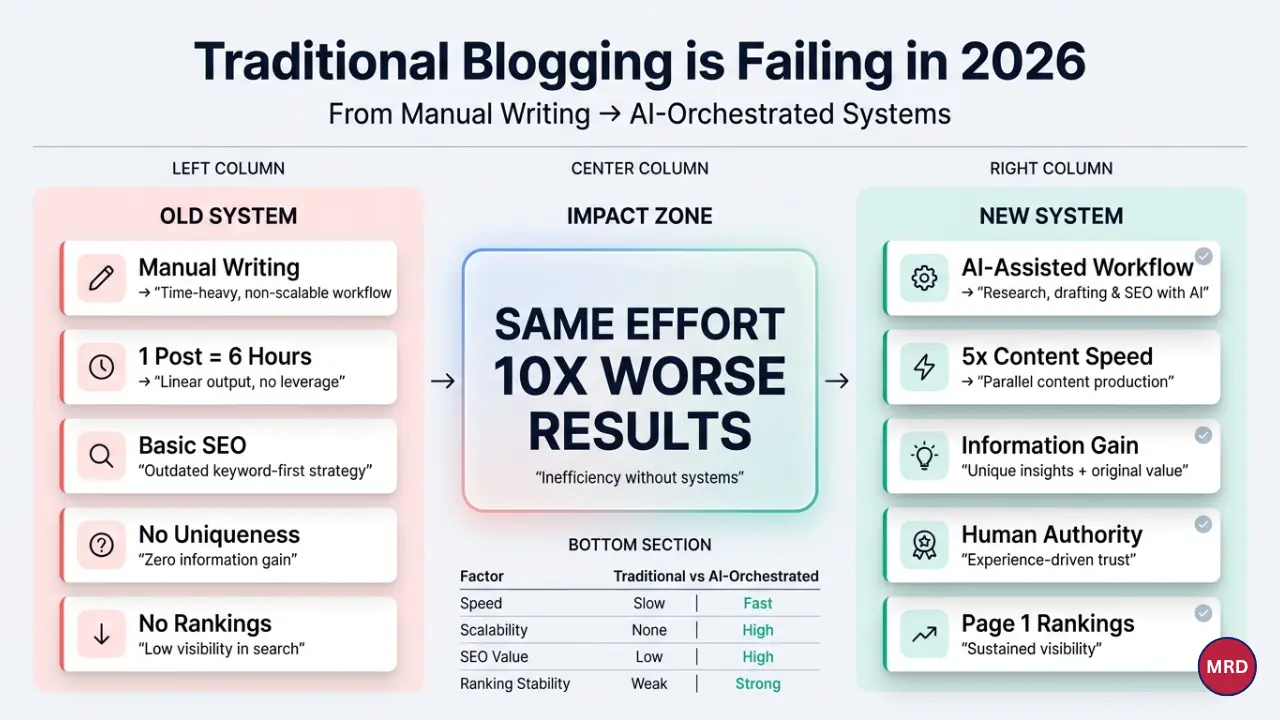 Why traditional blogging is failing in 2026