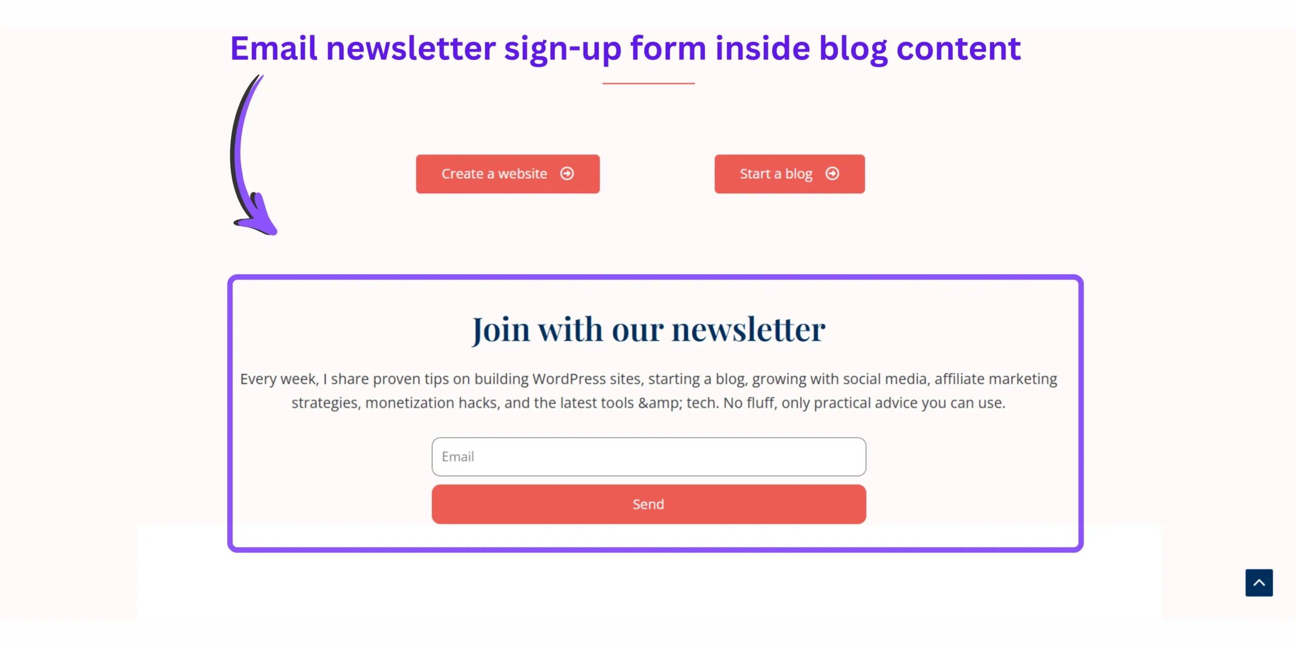 Example email newsletter teaser introducing a blog article and encouraging subscribers to read the full guide.