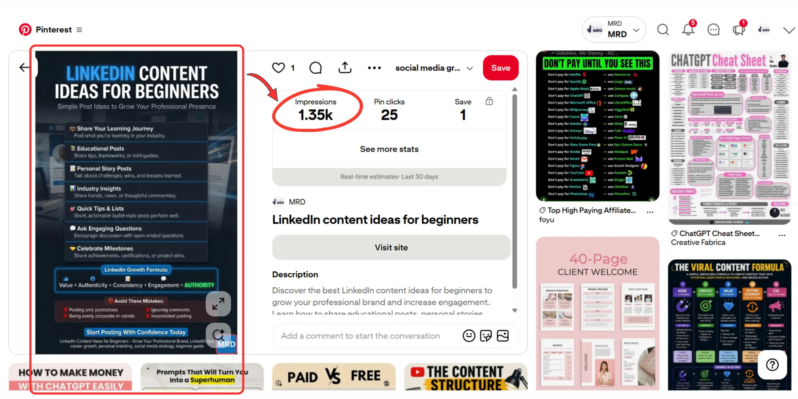Example of an optimized Pinterest pin with a keyword-focused title, vertical design layout, and clear call to action.