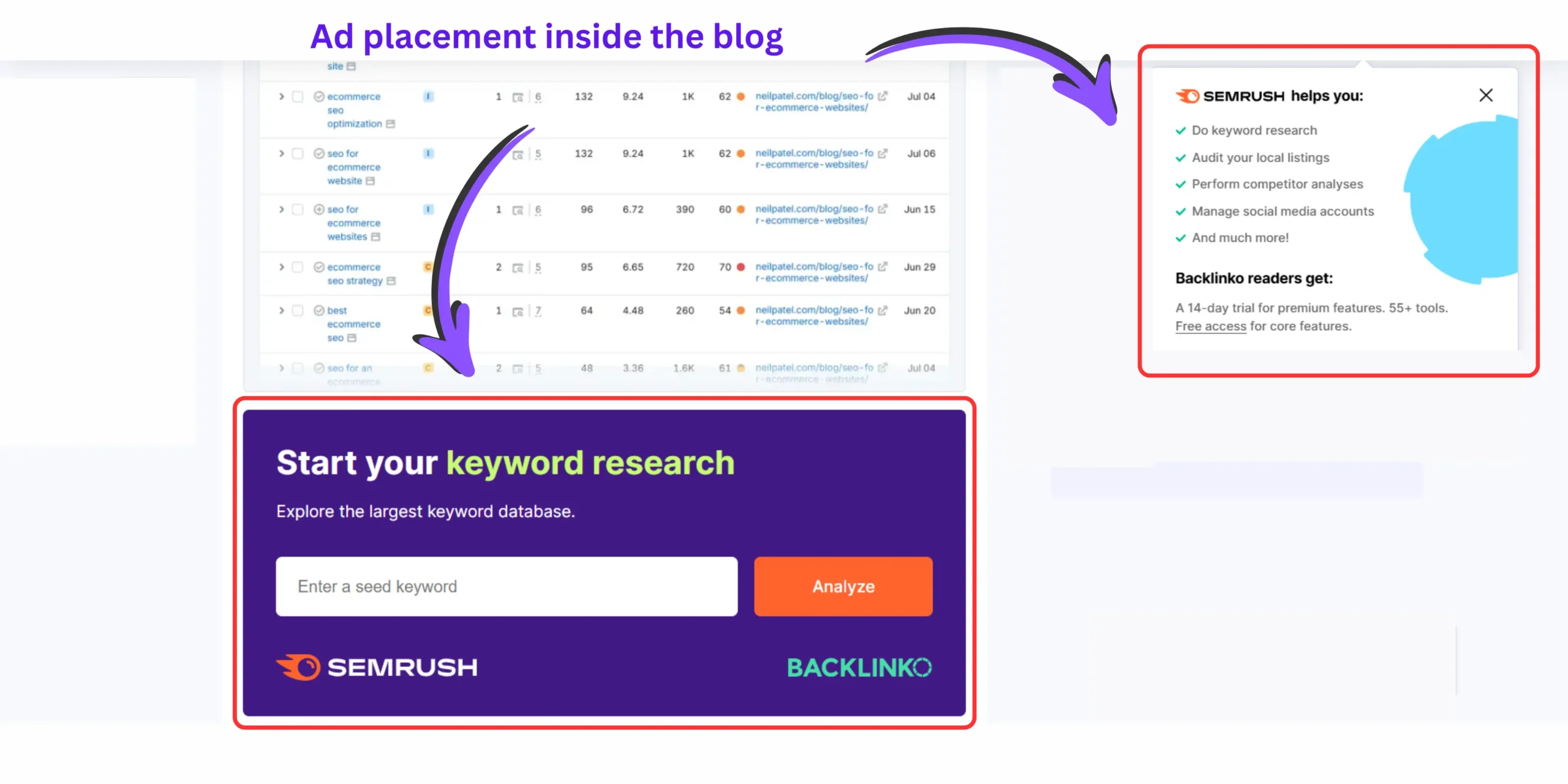 Premium ad network dashboard displaying blog advertising performance metrics, revenue insights, RPM data, and monetization analytics.