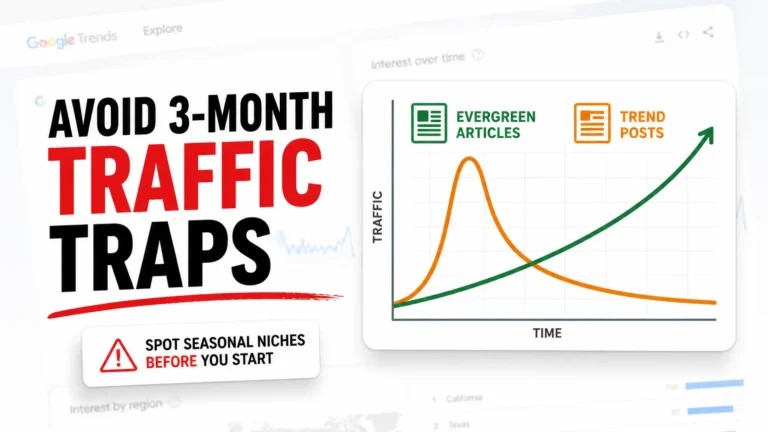 How to identify seasonal blog niches before they trap you in 3-month traffic window